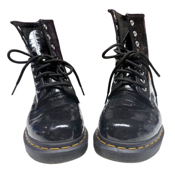 Dr. Martens 1460 Patent Croc Emboss Boots – US 8 / EU 39 – Excellent Condition - Picture 5 of 17